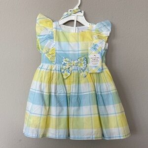 Tommy Bahama 2 pc Dress and Matching Hat Sz 12 months NWT